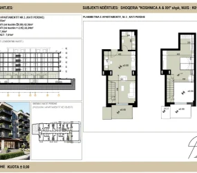 Apartament në shitje në Golem, Shqipëri — 64 m², 103 415 € — planimetria