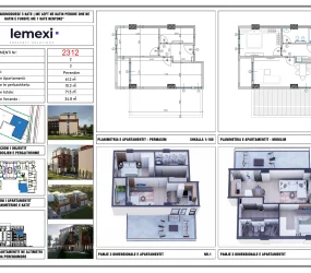 Apartament në shitje në Mali i Robit, Shqipëri — Hestia Residence — 61 m², 119 961 € — planimetria