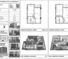 Apartament në shitje në Mali i Robit, Shqipëri — 59 m², 82 680 € — planimetria
