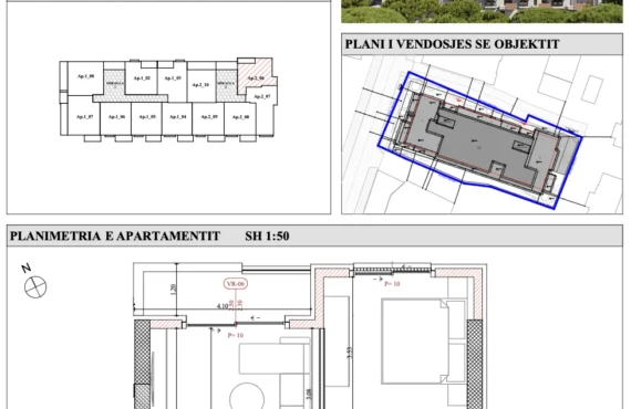 Apartament me një dhomë gjumi dhe ballkon të gjelbëruar nga dielli