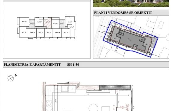 Apartament me një dhomë gjumi të ndriçuar në kënd