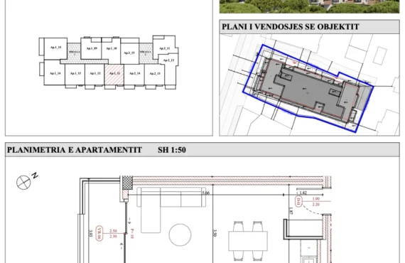 Apartament me një dhomë gjumi dhe dy ballkone në një kompleks modern pranë detit