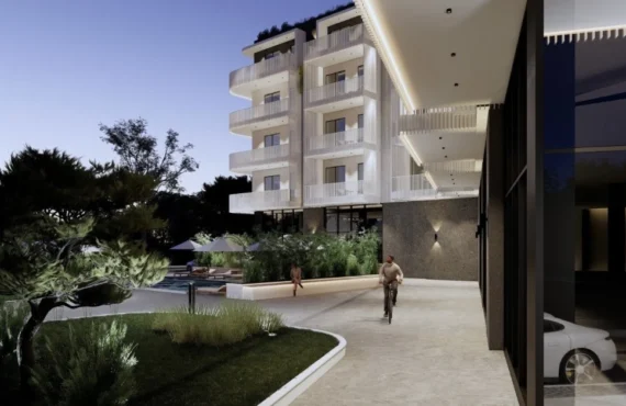 Apartament me pishinë, ashensor, palestër dhe parkim