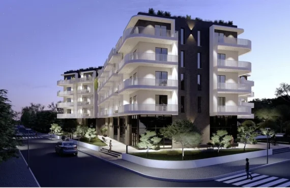 Apartament me pishinë, ashensor, palestër dhe parkim