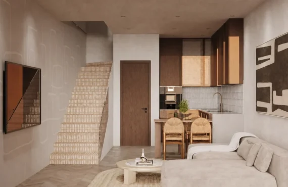 Një banesë e rafinuar pranë bregdetit në Hera Residence — Apartamenti A26